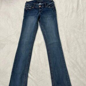 Women's Lighter Faded Straight with a Slight Flare, Jeans by Maurices